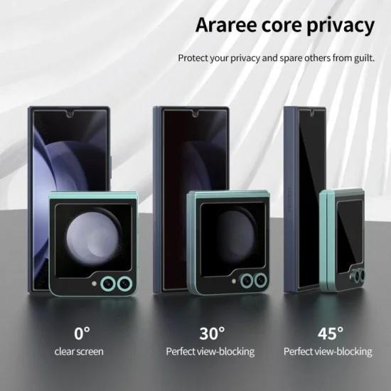 Screen Protector Samsung Z Fold 6 Tempered Glass Subcore Front Araree - Privacy Black